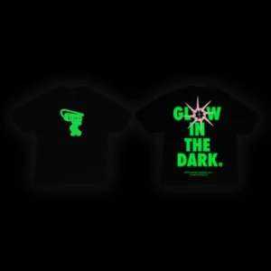 Alternative view of CJ X NIKE T-REXX GLOW IN THE DARK TEE (BLACK)